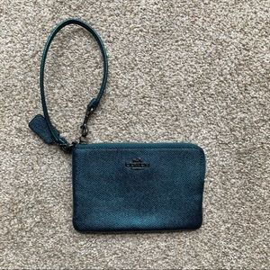 Metallic Coach Wristlet